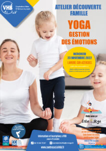 Lire la suite à propos de l’article Atelier découverte famille : Yoga gestion des émotions – Mercredi 23 novembre 2022 à Lamure
