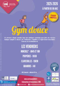 Lire la suite à propos de l’article Gym douce – Reprise à partir du 12 septembre 2025