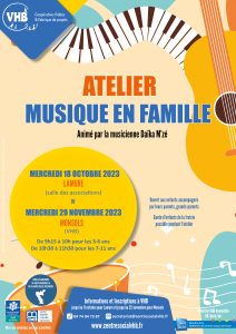 Lire la suite à propos de l’article Atelier musique en famille : mercredi 18 octobre à Lamure ou mercredi 29 novembre 2023 à Monsols