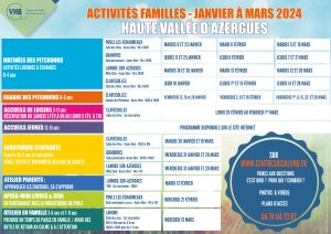 Lire la suite à propos de l’article Activités Familles – Haute Vallée d’Azergues – Janvier à mars 2024