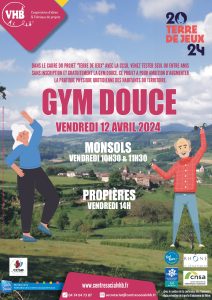 Lire la suite à propos de l’article Venez tester sans inscription et gratuitement la gym douce vendredi 12 avril à Monsols ou Propières