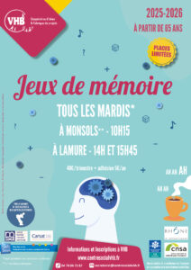 Lire la suite à propos de l’article Jeux de mémoire à Monsols et Lamure – Reprise à partir du 9 septembre 2025