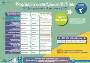Lire la suite à propos de l’article Le programme de l’accueil jeunes 12-15 ans est disponible !