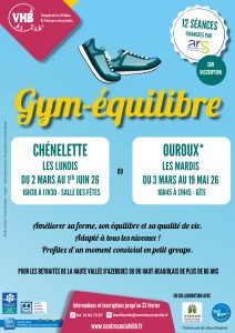 Lire la suite à propos de l’article Atelier gym-équilibre de 12 séances à Ouroux ou Chénelette