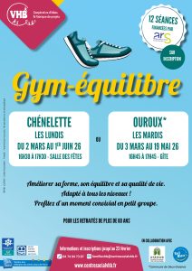 Lire la suite à propos de l’article Atelier gym-équilibre de 12 séances à Ouroux ou Chénelette