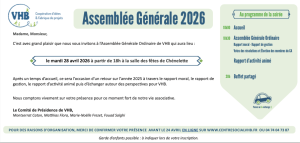 Lire la suite à propos de l’article Assemblée générale VHB – mardi 28 avril 2026 à Chénelette