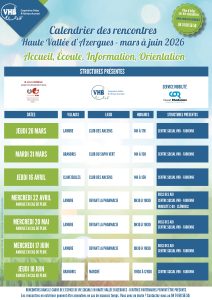 Lire la suite à propos de l’article Les rencontres avec VHB : mars à juin 2026