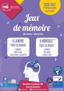 Lire la suite à propos de l’article Jeux de mémoire 26-27 à Monsols et Lamure – Reprise semaine du 3 septembre 2026